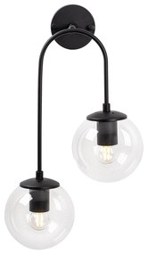Aplique de Parede Jewel – Preto – 30 x 24 cm