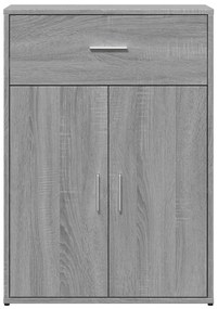 Aparadores 2 pcs 60x30x84 cm derivados madeira cinzento sonoma