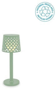 Pack x6 Candeeiros decorativos Bateria sem Cabos GRETITA TABLE LAMP HOTEL, CASA, JARDIM, RESTAURANTE, BAR VERDE