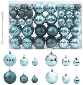 vidaXL Enfeites de Natal 100 pcs Ø3/4/6 cm verde