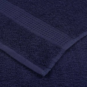 Toalhas sauna 4 pcs 80x200 cm 360 gsm 100% algodão azul marinho