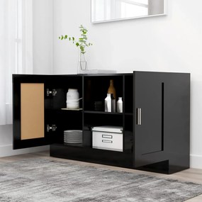 Aparador Real de 120 cm - Preto - Design Moderno