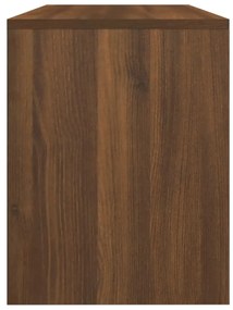 Banco toucador 70x35x45 cm derivados madeira carvalho castanho