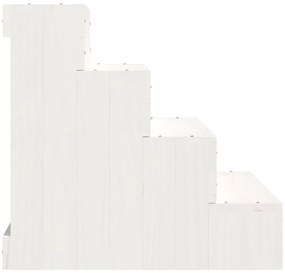 Escada p/ animais de estimação 40x49x47 cm pinho maciço branco