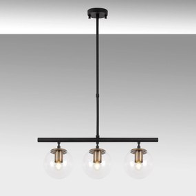 Candeeiro de Teto Atmaca – Preto Antigo – 60 x 15 cm