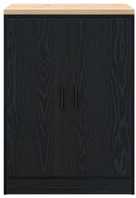 Armário de arrumação de garagem Preto 60x51x85 cm