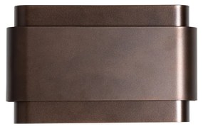 Candeeiro de parede industrial bronze escuro 2 luzes - Coen