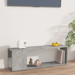 vidaXL Móvel de TV 100x24x32 cm derivados de madeira cinzento cimento