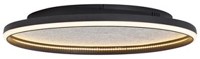 Plafon de design preto com feltro incluindo LED regulável em 3 níveis - Xavi Felt Design