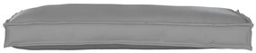 Almofadas de Palete para Banco - 2 Peças Cinza - 100 x 40 x 8 cm - Tec