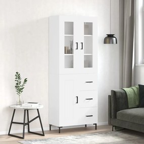 Armário alto 69,5x34x180 cm derivados de madeira branco