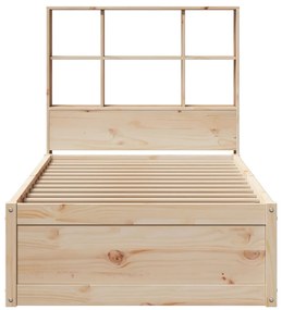 Cama sem colchão 90x200 cm madeira de pinho maciça