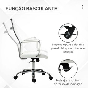 Vinsetto Cadeira de Escritório Ergonómica Giratória 360° Basculante co