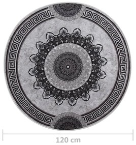Tapete lavável antiderrapante φ120 cm multicor