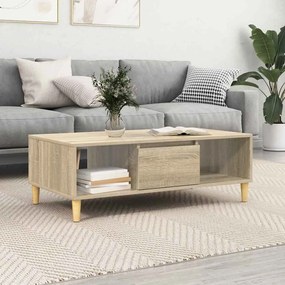 vidaXL Mesa de centro Carvalho sonoma 103.5 x 60 x 35 cm