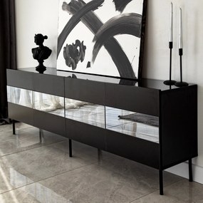Móvel TV Leon – Preto – 180 x 59 x 35 cm