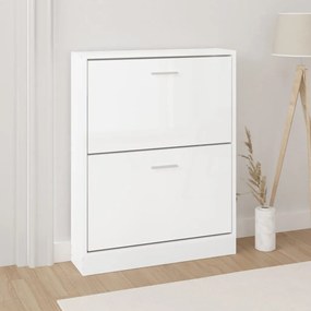 Sapateira 59x17x81 cm derivados de madeira branco brilhante