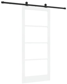 porta deslizante vidaXL com ferragens 'ORKDAL'Branca 93x211 cm