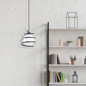 Candeeiro Suspenso Elegance – Preto – 20 cm