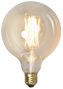Lâmpada de filamento LED regulável E27 G125 goldline 4,5 W 470 lm 2100 K