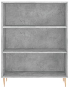 Armário alto 69,5x34x180 cm derivados de madeira cinza cimento