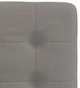 Cadeiras de jantar 2 pcs tecido cinzento-acastanhado