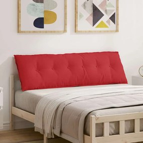 vidaXL Travesseiro para Costas Vermelho 160 x 19 x 50 cm tecido
