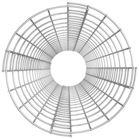Canteiro elevado/cesto gabião circular 3pcs Ø30x200cm aço galv.