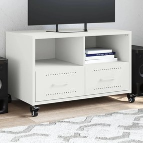 Móvel de TV 68x39x43,5 cm aço branco