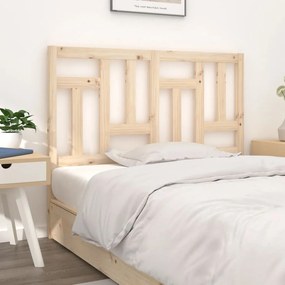 vidaXL Cabeceira de cama 155,5x4x100 cm pinho maciço