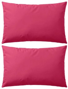 Almofadas para exterior 2 pcs 60x40 cm rosa