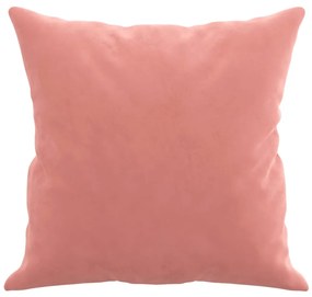 Almofadas decorativas 2 pcs 40x40 cm veludo rosa