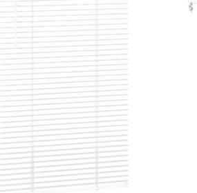 Persiana de Janela com cortinas Outros Manual Branco 80 x 130 cm Alumí