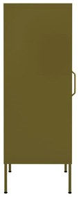 Armário de arrumação aço 42,5x35x101,5 cm verde-azeitona