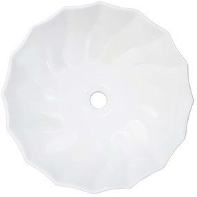 Lavatório 46x17 cm cerâmica branco