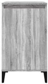 Mesas de cabeceira 2pcs 40x35x70 cm deriv. madeira cinza sonoma