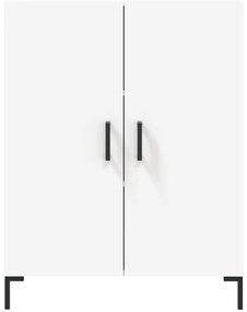 Armário alto 69,5x34x180 cm derivados de madeira branco