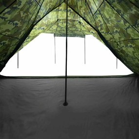 Tenda familiar tipi para 6 pessoas impermeável camuflagem