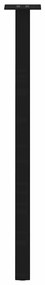 Pés de mesa de console 4 peças, preto, 72 cm, aço