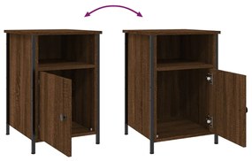 Mesas cabeceira 2pcs 40x42x60cm deriv.madeira carvalho castanho