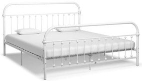 Estrutura de cama 180x200 cm metal branco