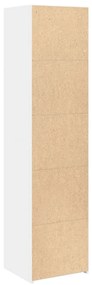 Armário alto 45x41x185 cm derivados de madeira branco