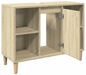 Armário p/ casa banho 80x33x60cm deriv. madeira carvalho sonoma