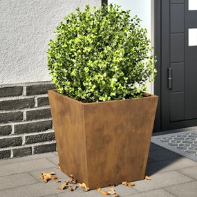 Garden Planters 2 pcs 40x40x40 cm aço resistente às intempéries