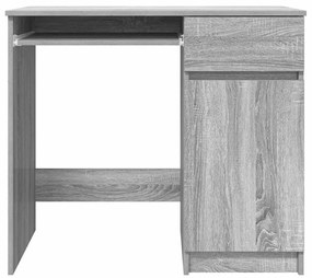 Secretária 86x49x76 cm derivados de madeira cinzento sonoma