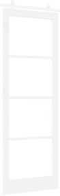 Porta Deslizante vidaXL com Conjunto de Hardware Branco 83x232 cm Made
