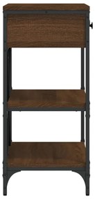 Mesa consola 75x34,5x75 cm derivados madeira carvalho castanho
