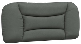 Estrutura de cama sem colchão 90x190 cm tecido cinzento-escuro