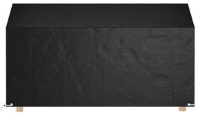 Capas p/ banco jardim 2 pcs 12 ilhós 210x70x70/88cm polietileno