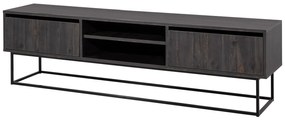 Móvel TV Escape – Castanho Escuro e Preto – 180 cm x 50 cm x 40 cm